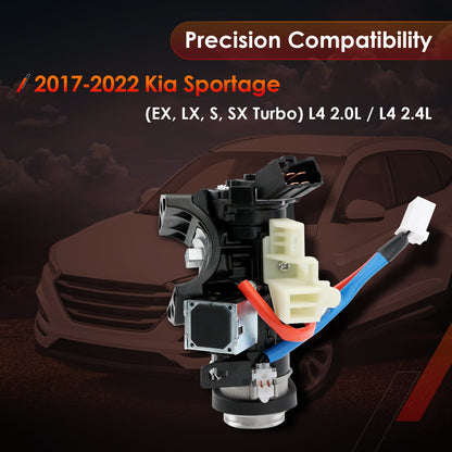 Ignition Lock Cylinder Switch & Cylinder Housing w/ Keys For 17-22 Kia Sportage