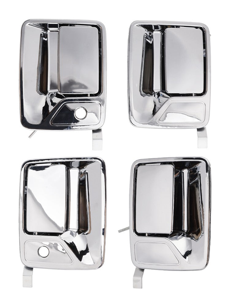 4Pcs Chrome Exterior Door Handle Set For Ford F-250 F-350 Super Duty 99-16