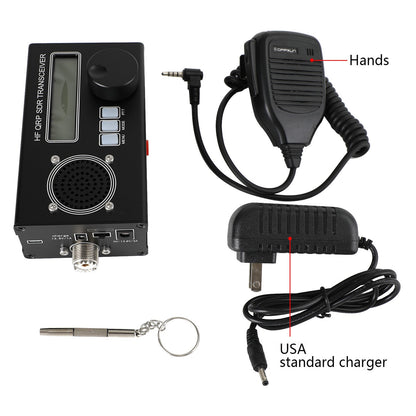 5W 8-Band USDX USDR HF QRP SDR Transceiver SSB/CW DSP w/ Mic Charger