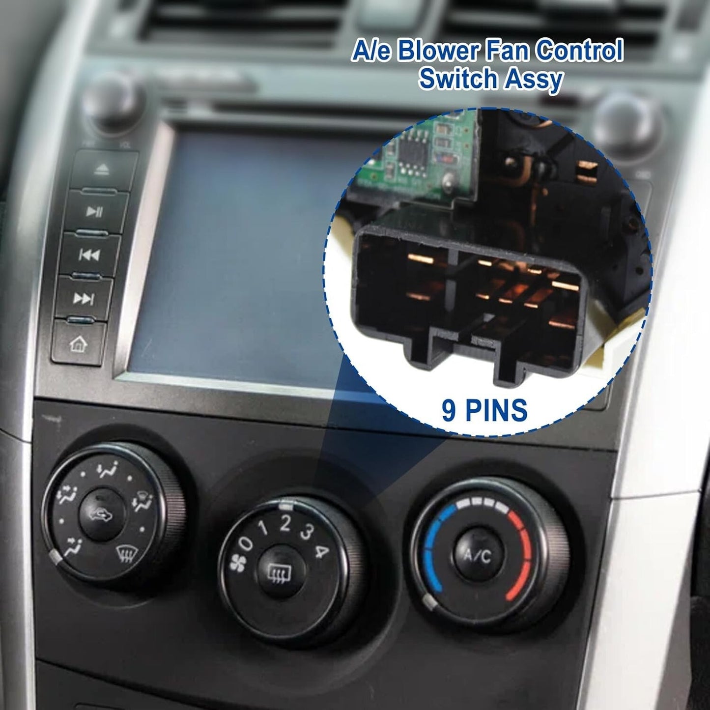 55902-12100 Blower A/C Fan Control Switch For Toyota Corolla 09-13 Matrix 09-10
