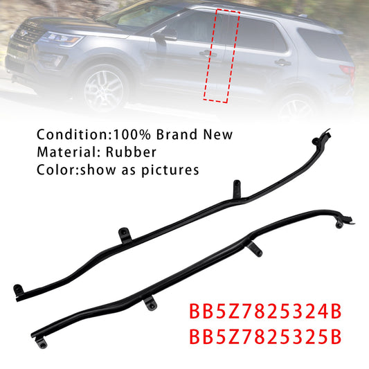 Left+Right Door Weatherstrip Seal BB5Z7825324B 25B For Ford Explorer 2011-2019