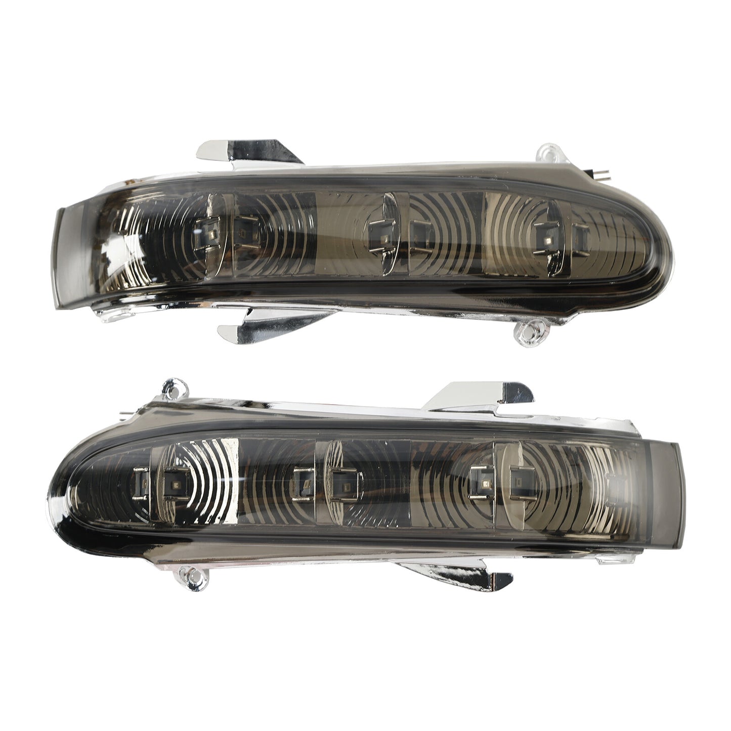 Pair Side Mirror LED Turn Signal Light For Benz S W220 CL W215 1999-2003 Gray 01