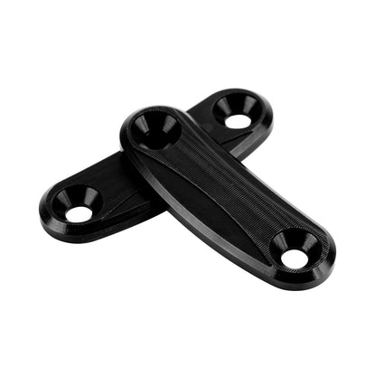 ALUMINUM REAR VIEW MIRROR HOLE CAPS BLACK FOR KAWASAKI ZX10R ZX-10R 2011 > 2015