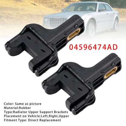 Pair of Radiator Upper Support Brackets For Dodge Chrysler 04596474AD