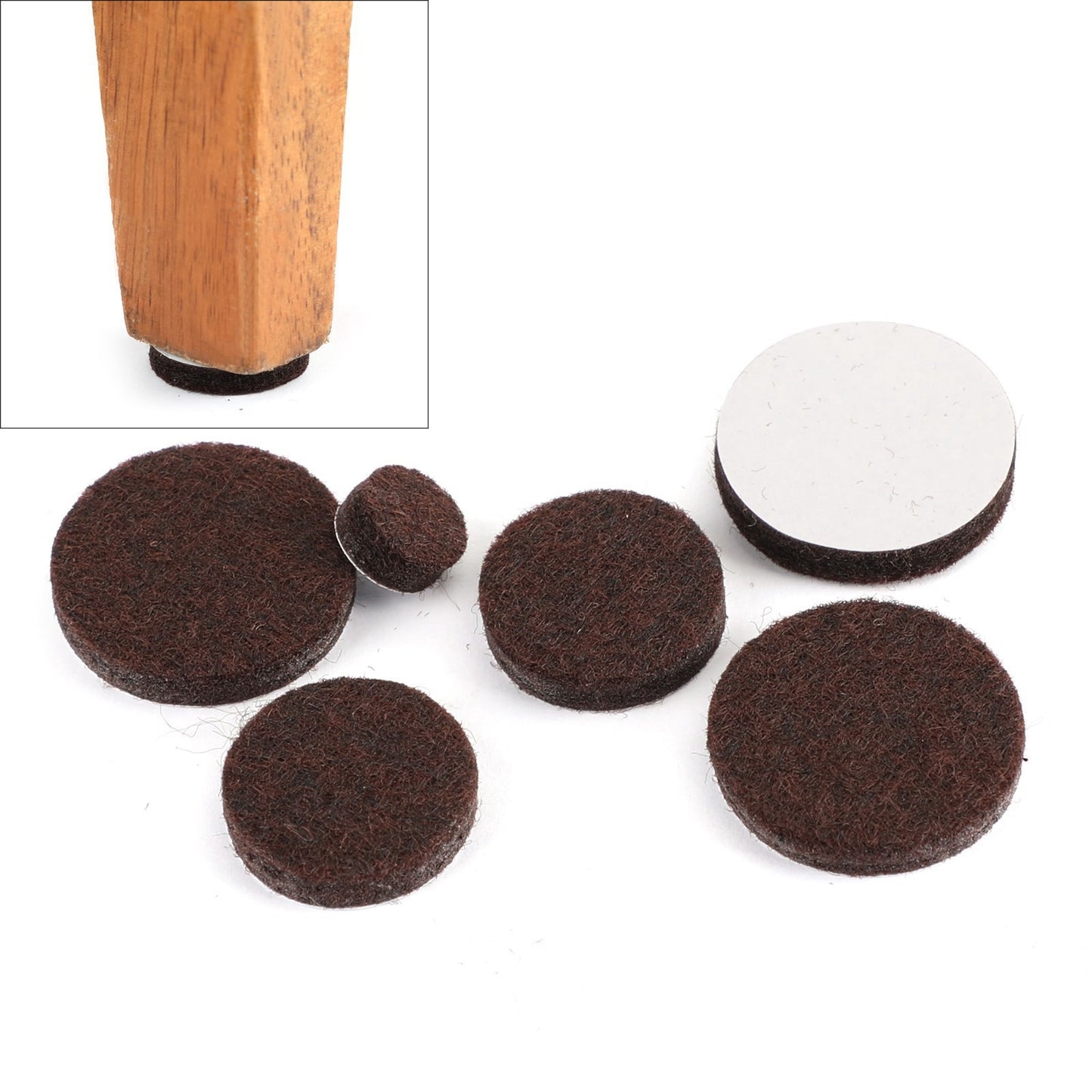 357 Piece Self-Stick*Furniture Felt Pads for Hard Surfaces Brown.