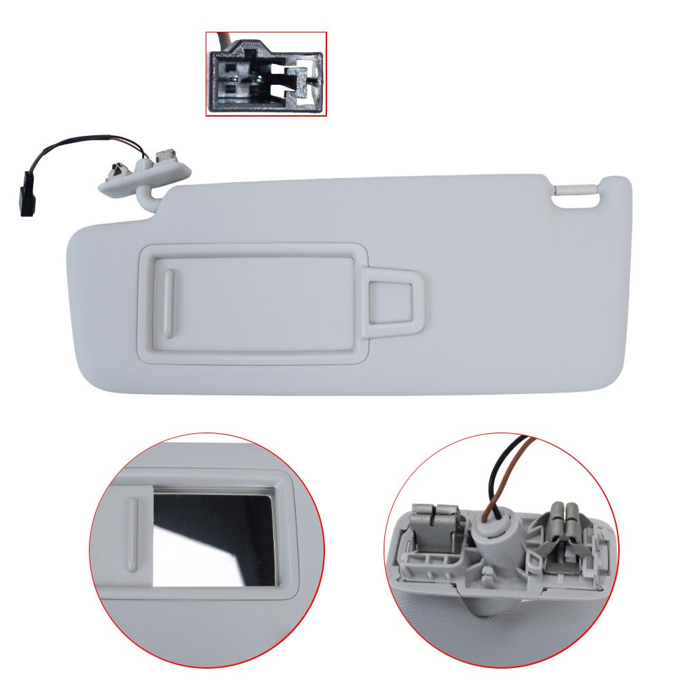 For VW Jetta Golf SportWagen Grey Left Driver Side High Quality Sun Visor Panel