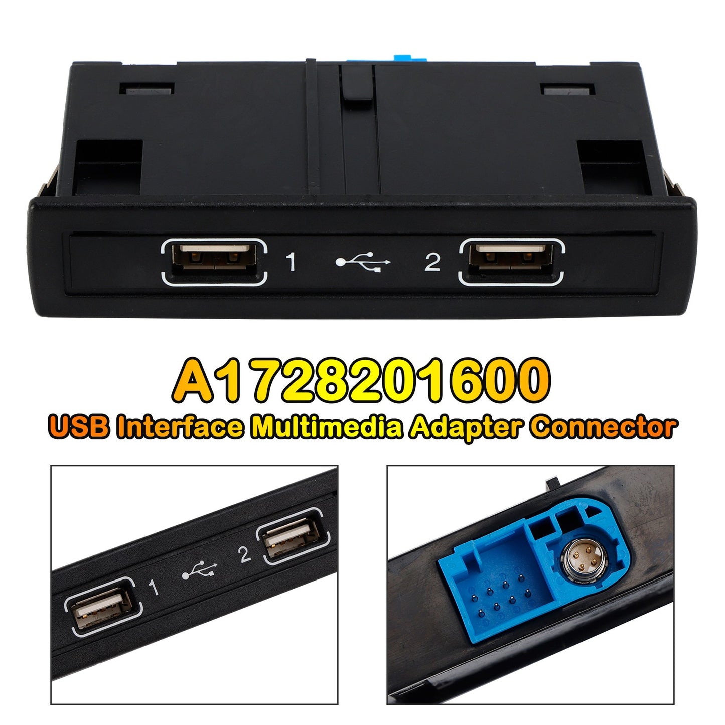 A1728201600 USB Interface Multimedia Adapter Connector for Mercedes-Benz