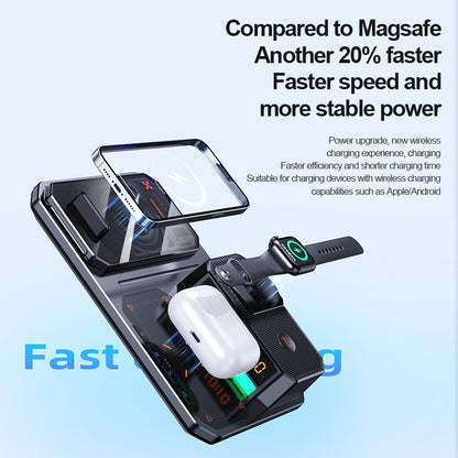 6in1 Magnetic Wireless Charger Bluetooth Speaker Night Light for iPhone, iWatch
