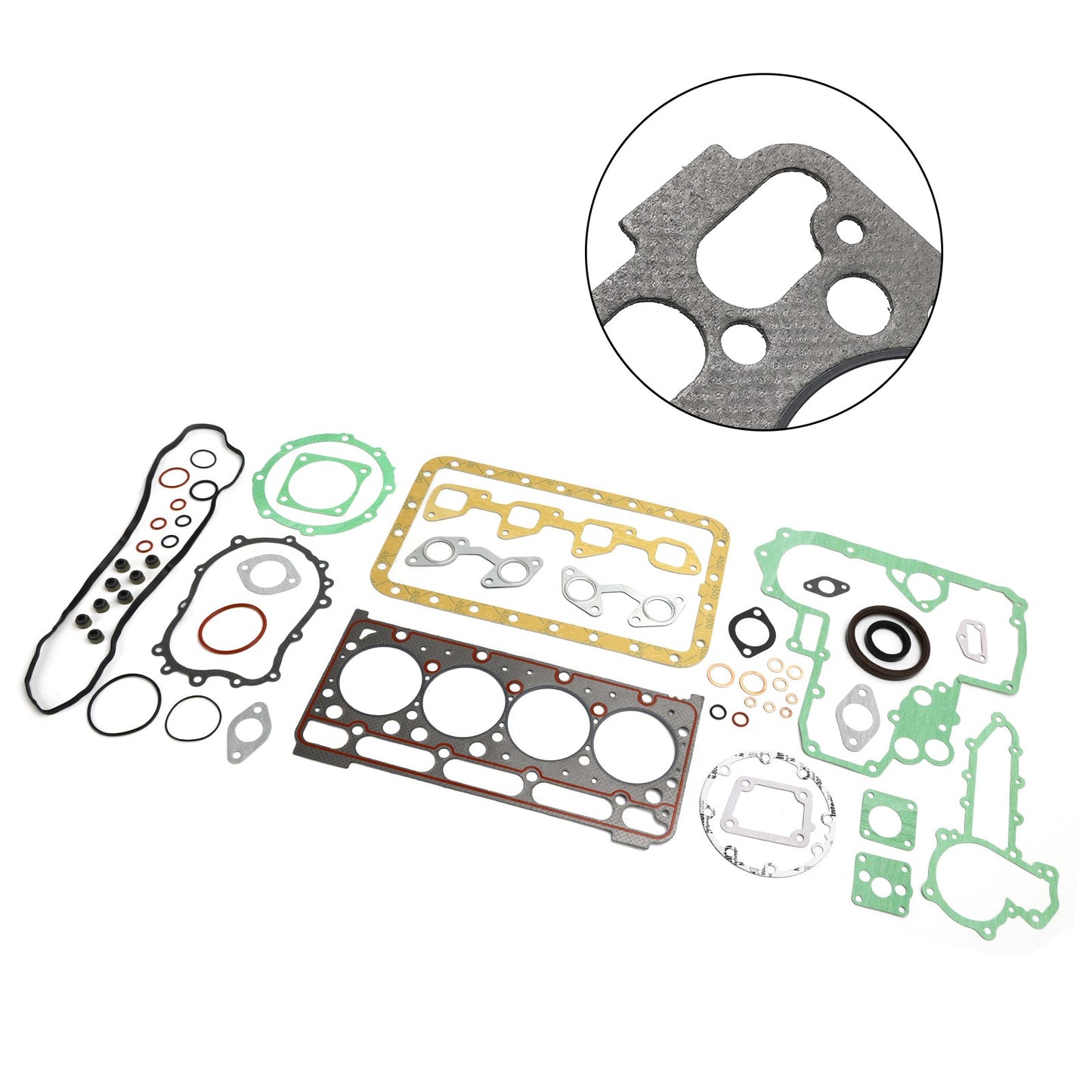 Fit For Kubota V2403 Engine Cylinder Head Complete Cylinder Gasket Kit Set