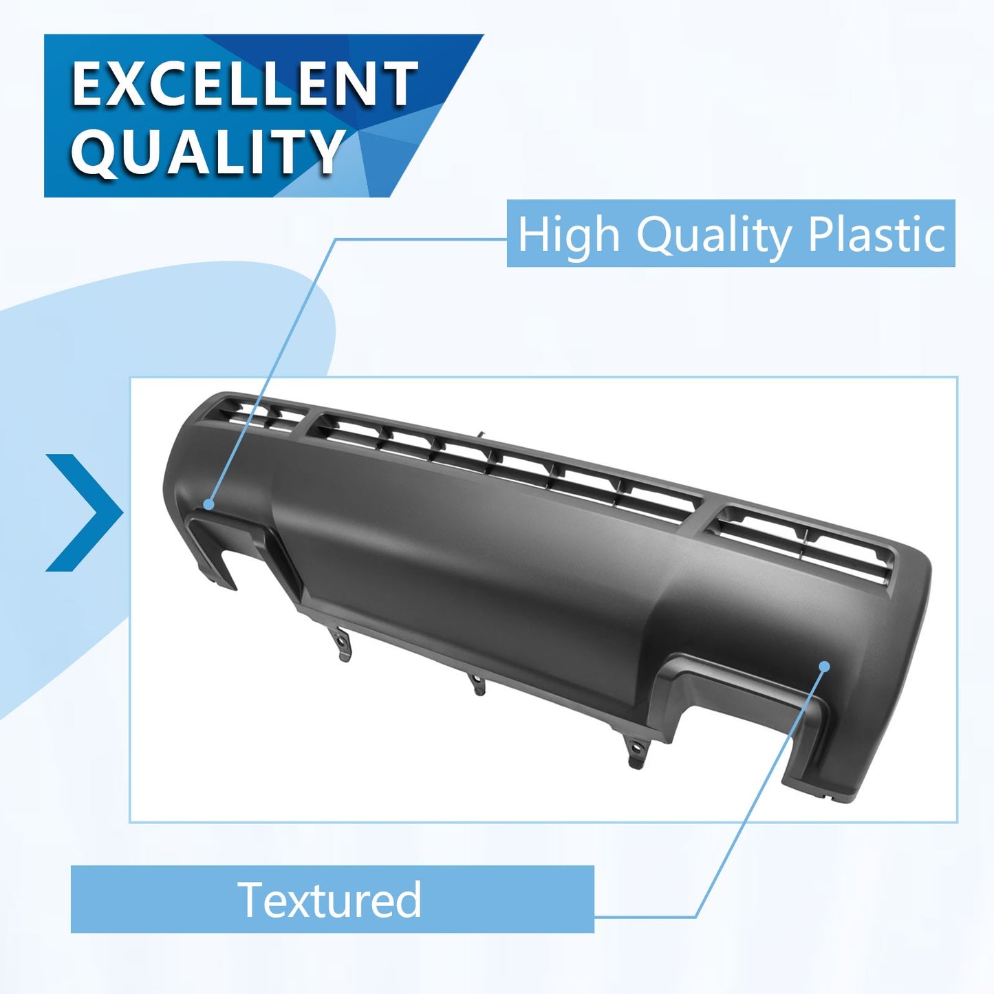 Solid Spare NEW For Toyota Tundra 2009-2013 Textured Front Lower Bumper Valance Cover
