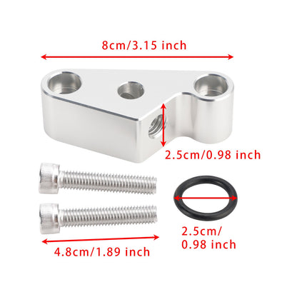 2 Pack Oil Pressure Sensor Adapter Port 551166 For Gen 5 Lt Valley Pan  M12-1.75
