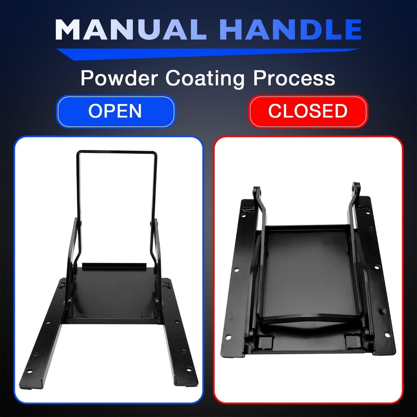 9X9" Black Sliding Grain Gate For Feed Bin & Truck Unloading Manual Flow Control