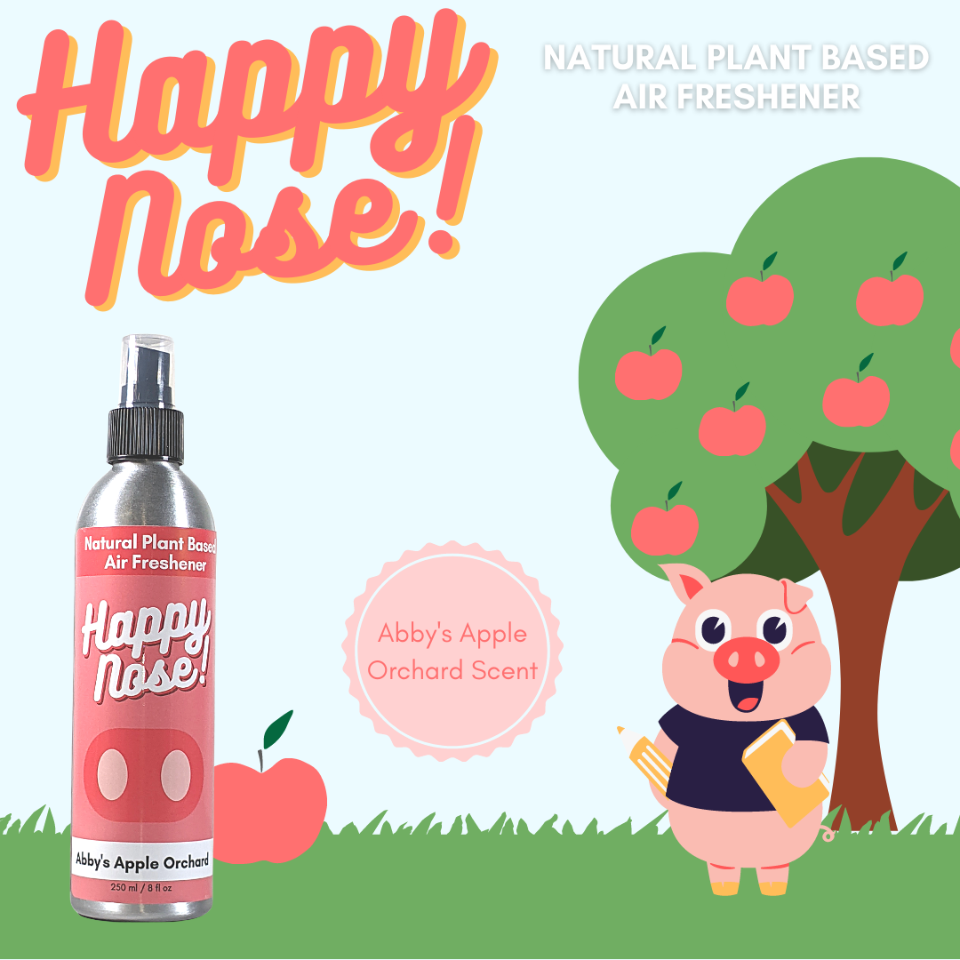Solid Spare 2 Pack - Happy Nose! Air Freshener & Odor Remover Spray - Abby's Apple Orchard