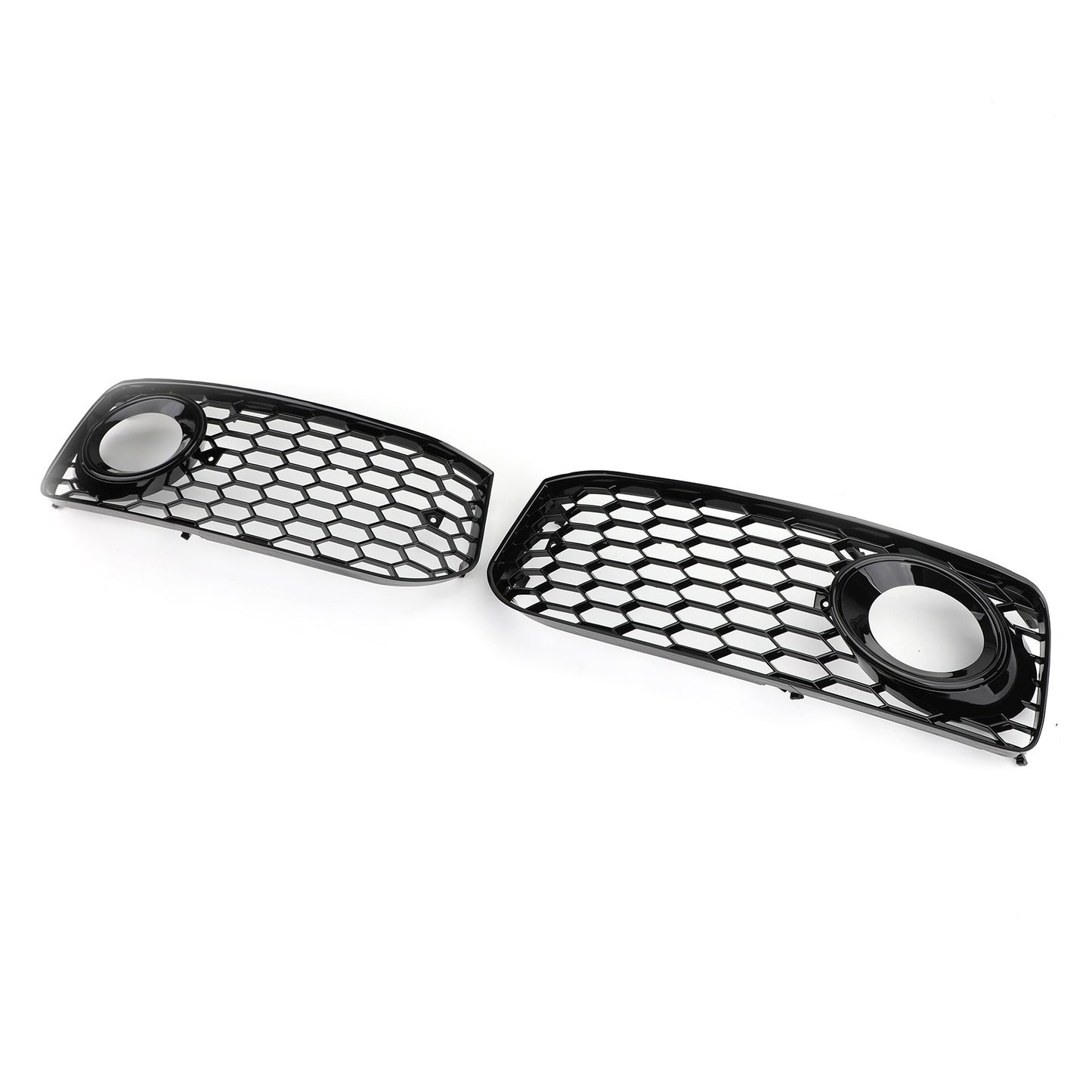 2pcs Fog Light Grill Grille Black Trim For Audi A5 S-Line S5 B8 RS5 2008-2012