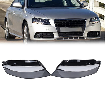 For 2009-2012 Audi A4 2PCS Left & Right  Headlamp Cover Headlight Lens Cover