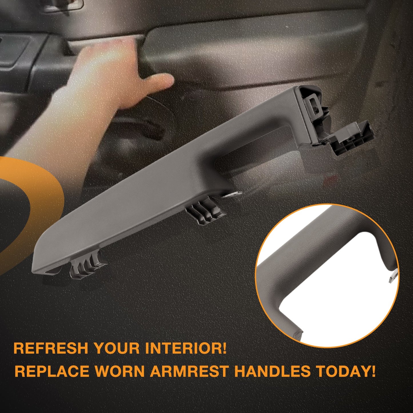Driver Armrest Handle For 1999-2006 Chevy Suburban Avalanche GMC Cadillac Gray