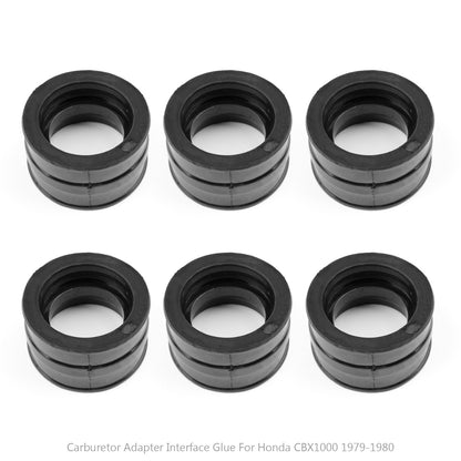 6pcs Carburetor Intake Manifold Boots set For Honda CBX1000 1979-1980  US