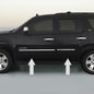 CHROME SIDE DOOR TRIM ROCKER PANEL MOLDING For GMC YUKON / YUKON XL 07-14