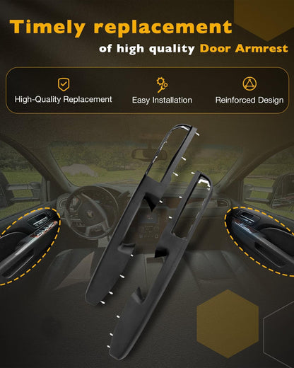Driver & Passenger Armrest Repair Kit For 10-14 Chevy Silverado GMC Sierra 1500