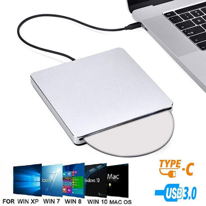 Slot-in External CD/DVD DriveB 3.0 Player Burner Writer for Laptop PC Mac