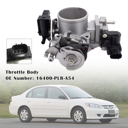 16400-PLR-A54 Throttle Body For 2001-2005 Honda Civic 4AT CVT 1.7L