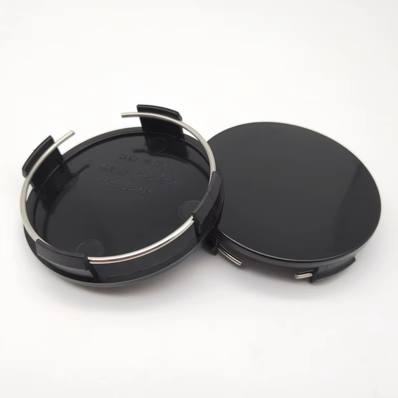 Universal 65mm Dia 4 Clips Auto Wheel Tyre Center Hub Caps Cover Black Pack of 4