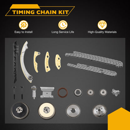 Timing Chain Water Pump Kit For Chevy Equinox GMC Terrain Buick Lacrosse Pontiac