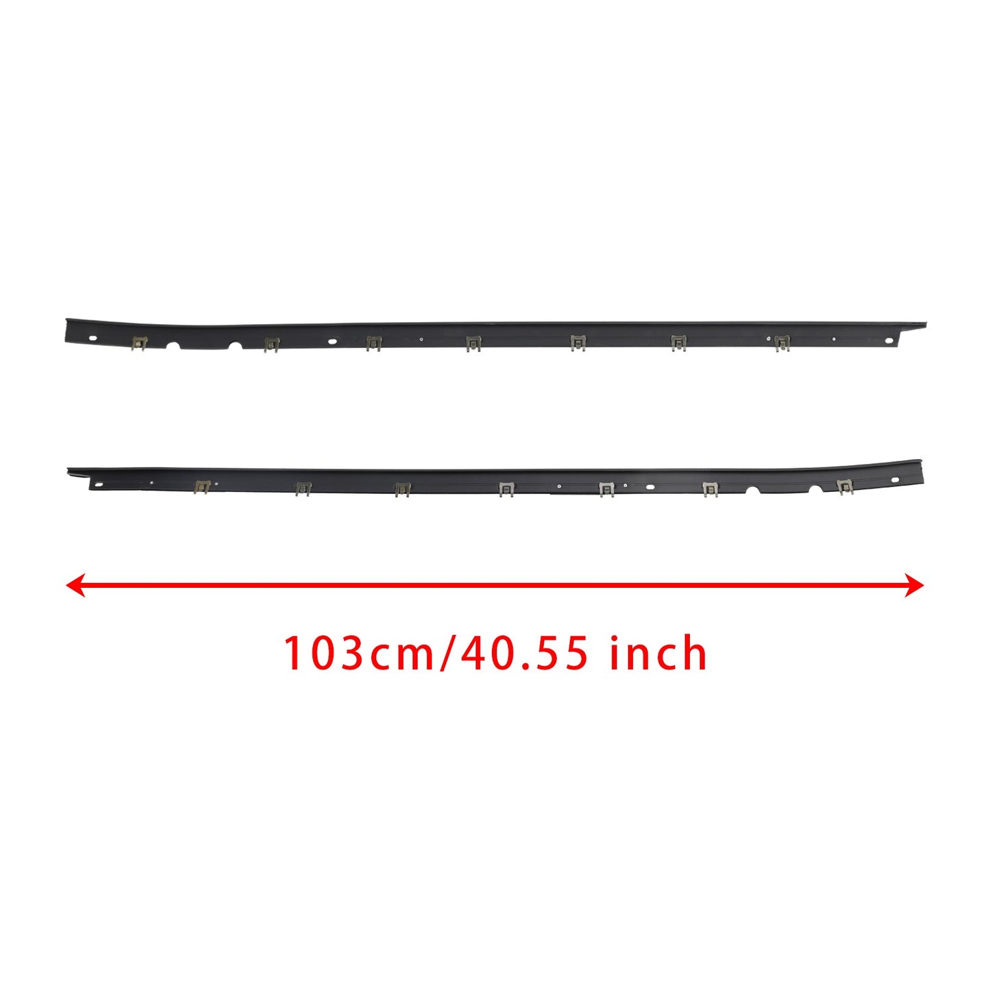 Driver + Passenger Sides Door Panel Outer Window Seals For Corvette 1984-1996 95