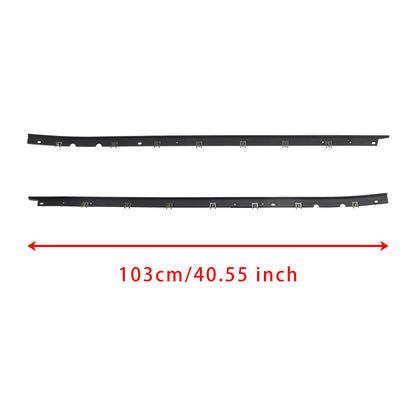 Driver + Passenger Sides Door Panel Outer Window Seals For Corvette 1984-1996 95