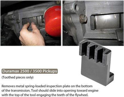 22100 Flywheel Locking Tool for 6.6L Duramax Socket 2500 3500 4500 5500