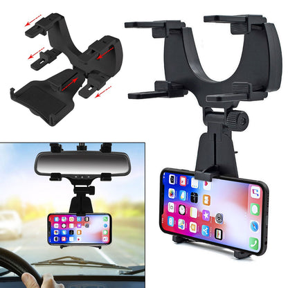Universal Auto Car Rearview Mirror Mount Stand Holder Cradle For Cell Phone GPS