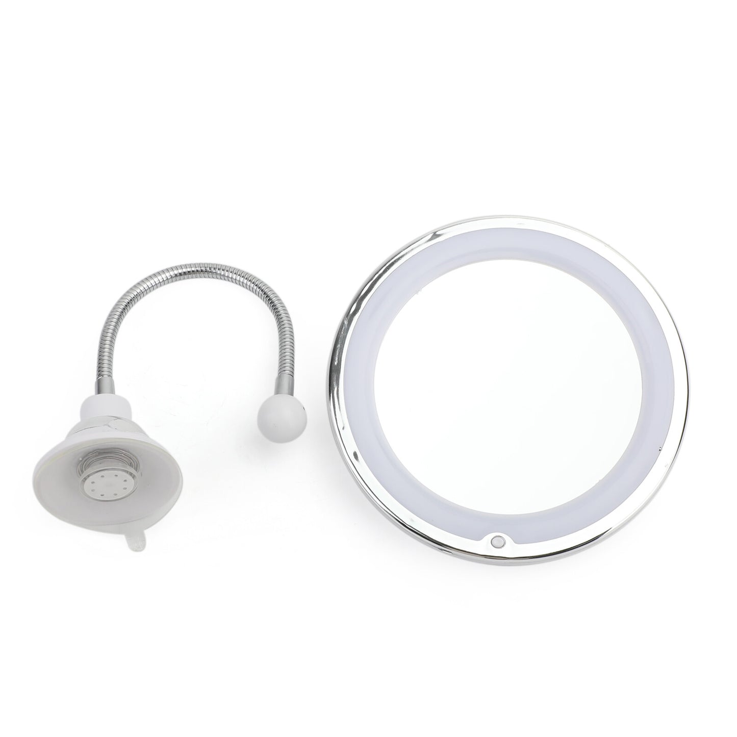 10X Flexible Gooseneck Makeup Mirror with LED Light Bathroomuction Cup 7" USA