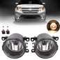 Pair For Ford Explorer 2011-2015 Clear Lens Fog Lights Bumper Lamps 2Pcs New