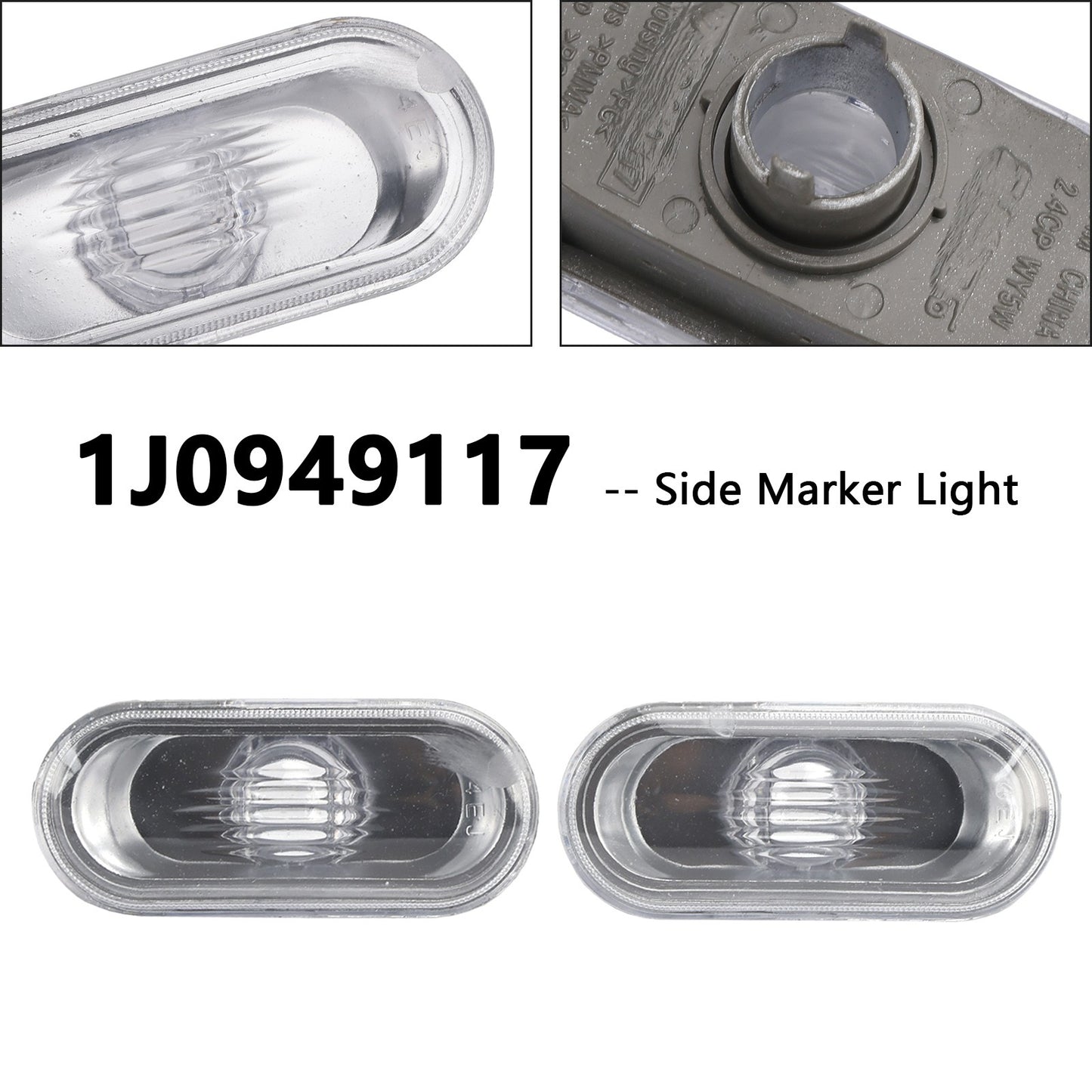 2X Side Marker light for VW Jetta Bora Golf Mk4 GTI B5.5 Passat B5 beetle R32