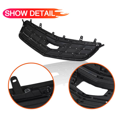 Fits 2015 2016-2019 Cadillac ATS Front Grille Upper Bumper Grill W/Chrome 15-19