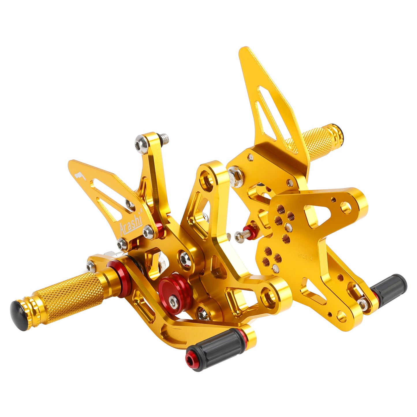 CNC Aluminum Rearsets Footpegs Gold Fits Kawasaki Ninja ZX6R ZX636 2024-25
