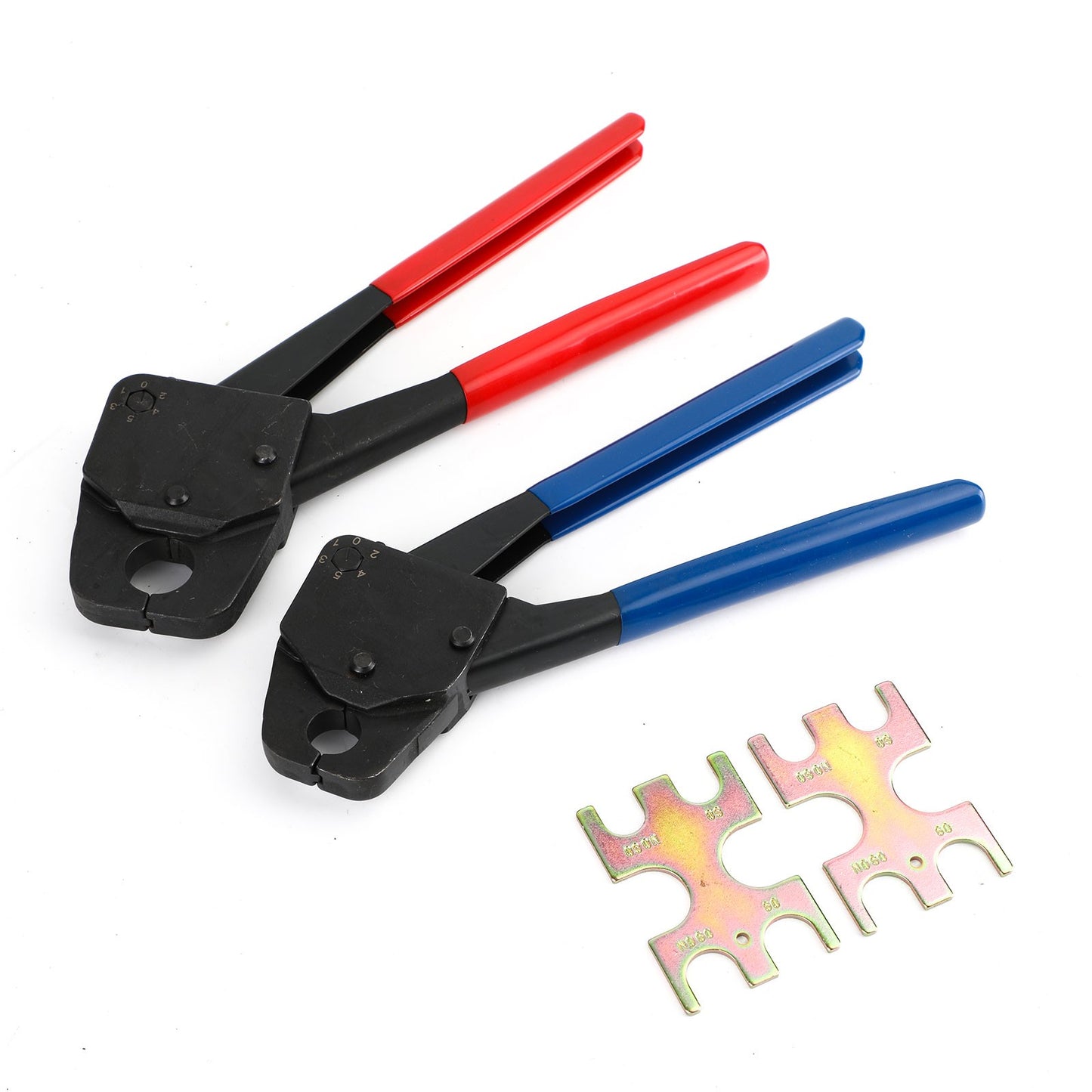 2 Pex Crimper 1/2" And 3/4" Plumbing Crimping Gonogo Angle Gauge Tools Combo
