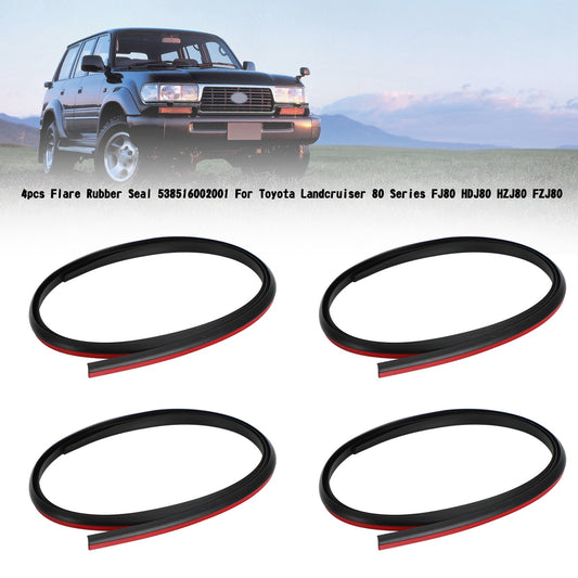 4x Flare Rubber Seal 538516002001 For Toyota Landcruiser 80 Series FJ80 HDJ80