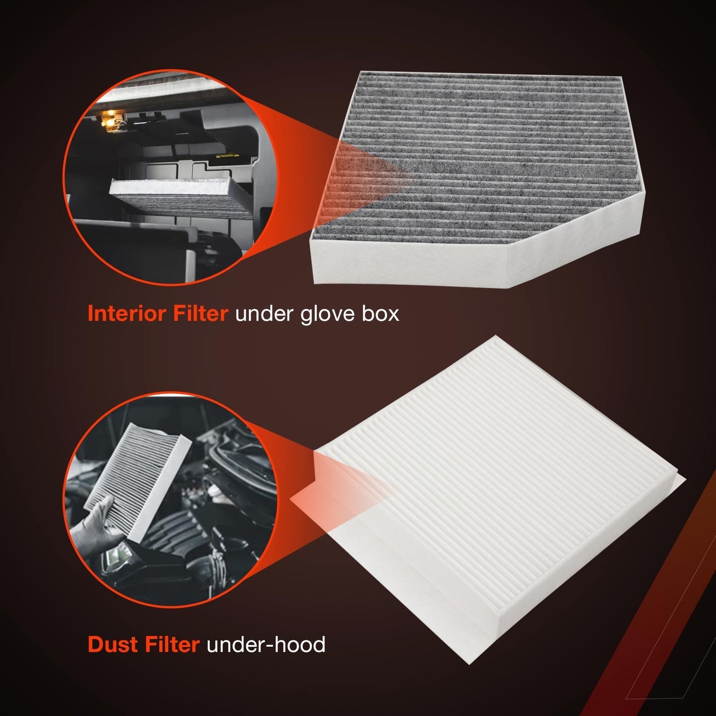 Cabin Air Filter Kit For Mercedes-Benz  GLE350 GLE450 GLE580 GLE53 GLS450 GLS580