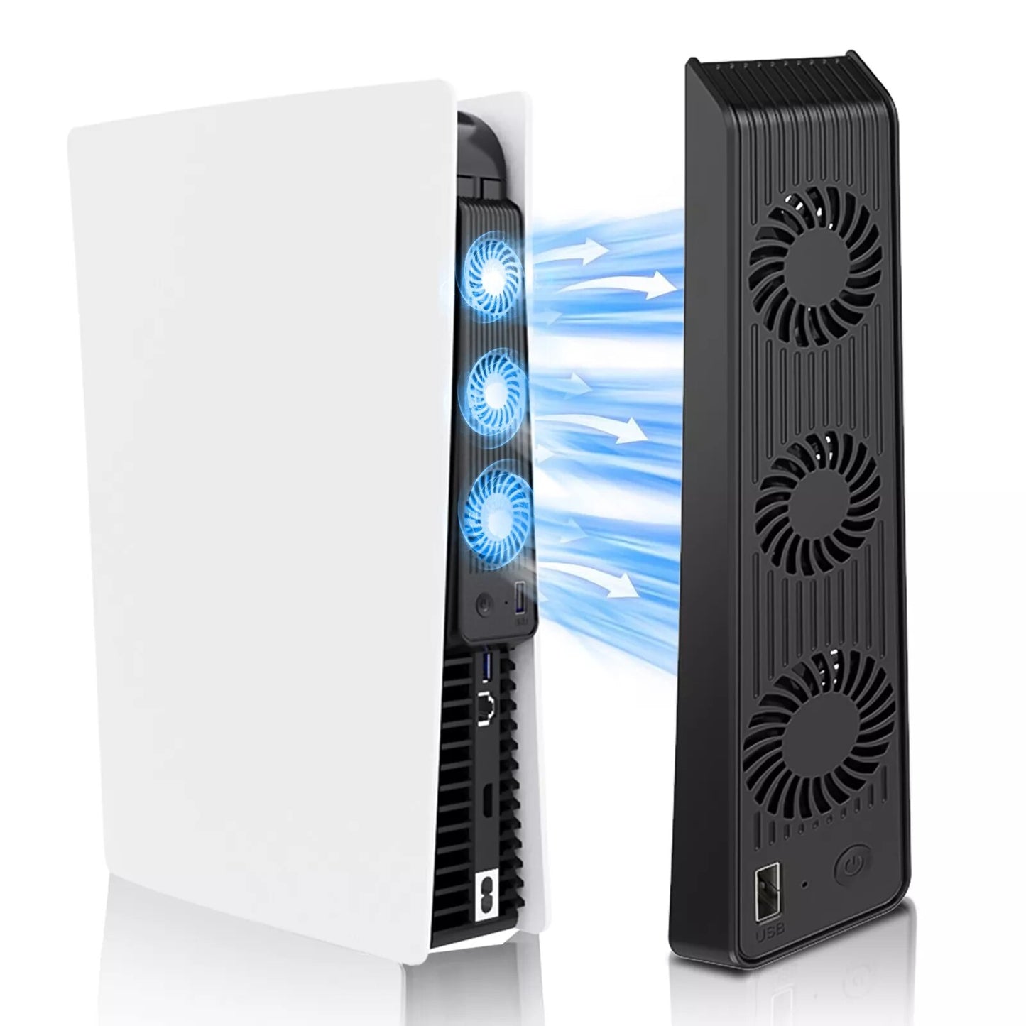 External Cooling Fan Cooler Game Accessories for PS5 PlayStation 5 Host Console