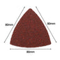 100PCS Triangle Sanding Pads for Oscillating Multi-Tool Hook Loop Sandpaper Disc