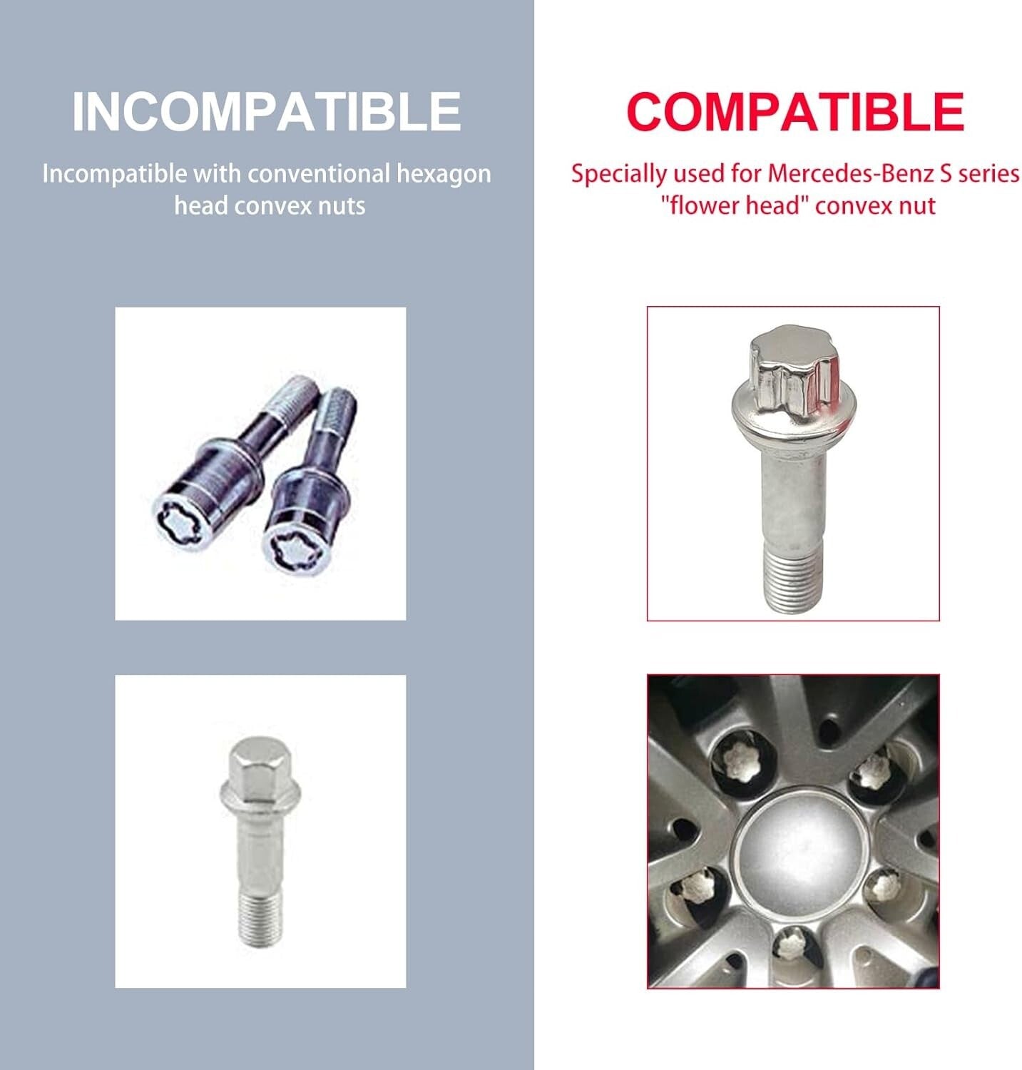 For Mercedes BENZ S Series Tyre 17mm Wheel Lock Nut Socket-Wrench Free Shipping
