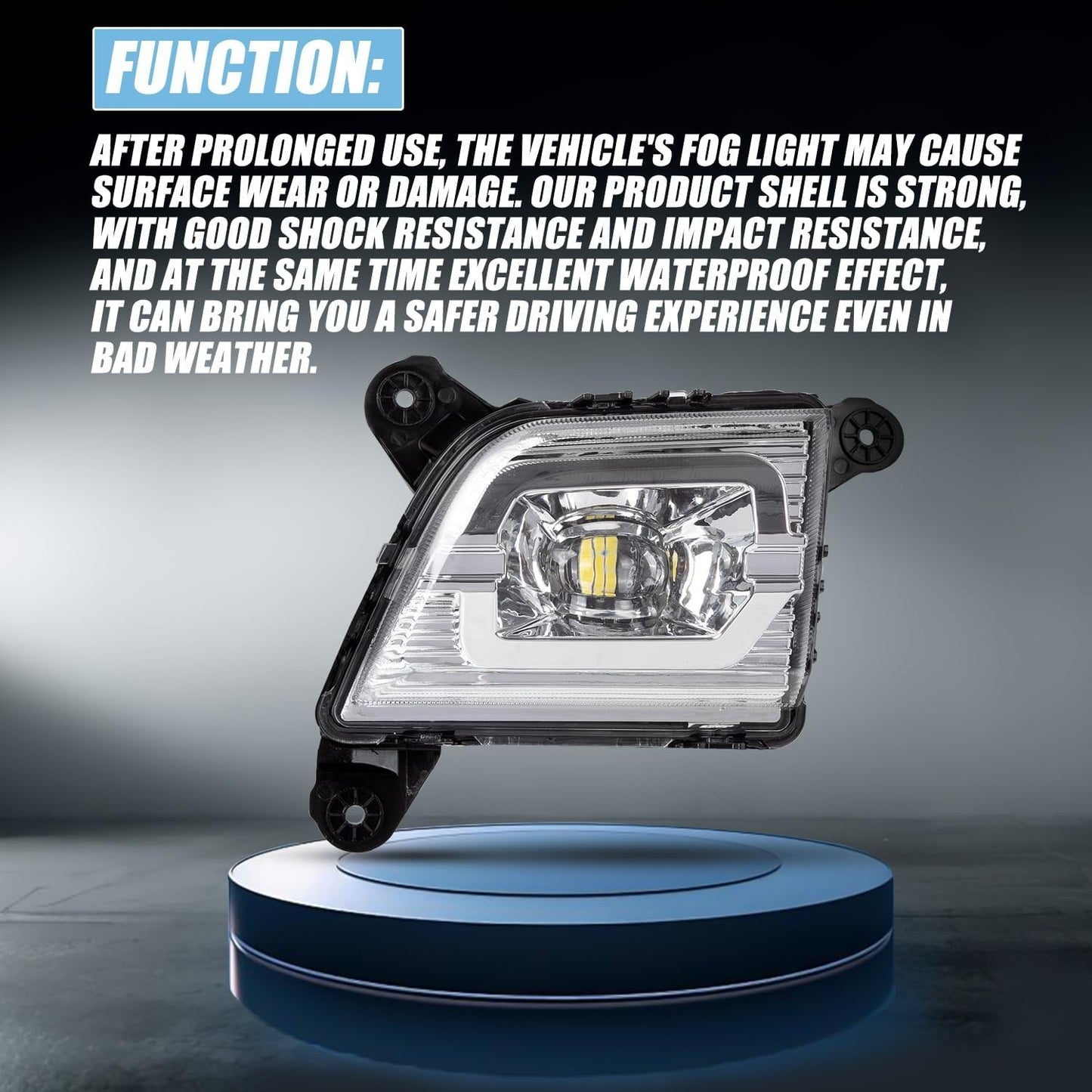 2x Front Driving LED Fog Lights w/ Switch & Wiring Kit For 19-23 Chevy Silverado