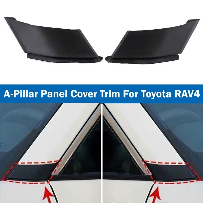 2X A-pillar Trim Panel Cover 60117-0R050 60117-0R070 For Toyota RAV4 19-23