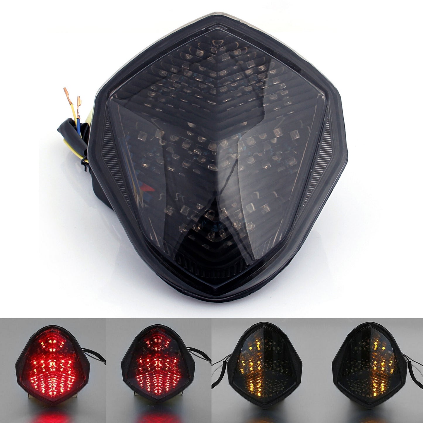 Integrated LED TailLight Turn Signals Fits Suzuki GSXR 1000 2003-2004 Smoke