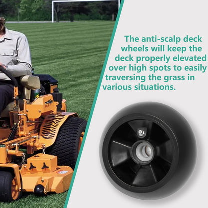 4X AM125172 Mower Deck Wheel Kit For John Deere 48" 54" 60" 72" Deck Lawn Mowers