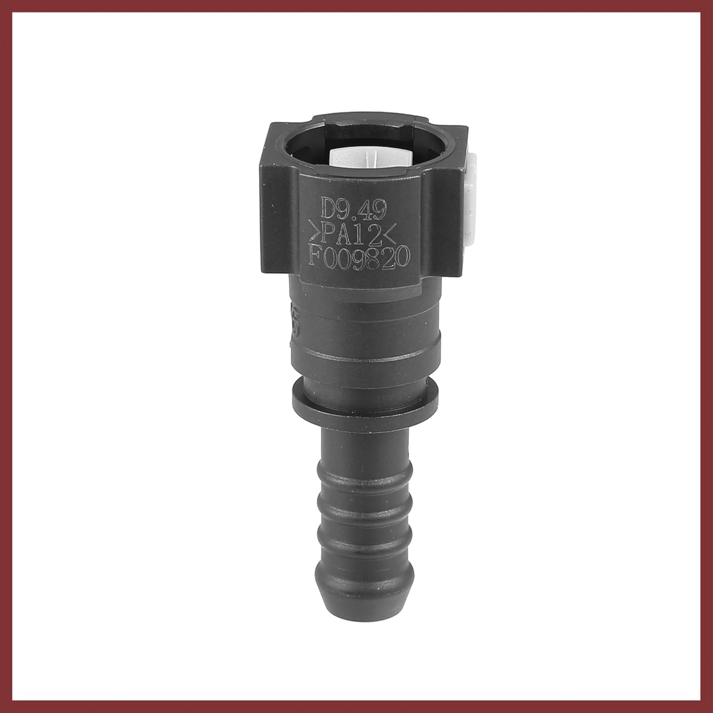 TWO Fuel Line Quick Connect Straight Push-On Adapter Connector for 3/8 to 3/8