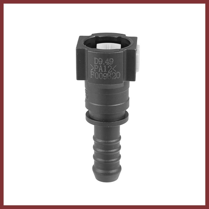 TWO Fuel Line Quick Connect Straight Push-On Adapter Connector for 3/8 to 3/8
