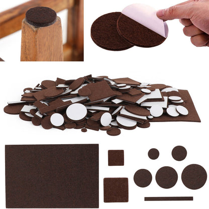357 Piece Self-Stick*Furniture Felt Pads for Hard Surfaces Brown.