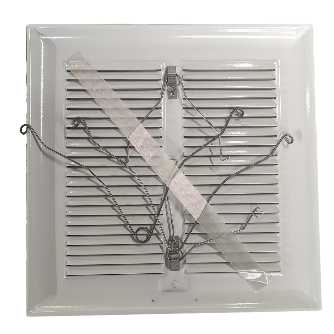 Solid Spare S97011308 Broan White Bath Fan Cover/Grille Assembly